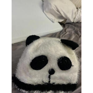 Adorable Fuzzy Panda Beanie Hat - Stay Warm & Cute!